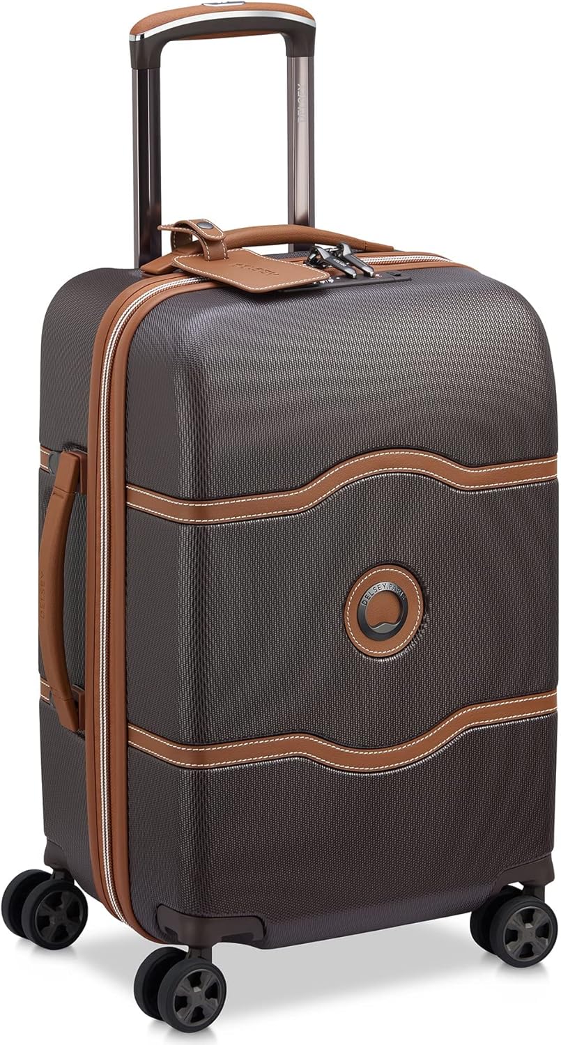 DELSEY PARIS Chatelet Air 2.0 Hardside Luggage with Spinner Wheels, Chocolate Brown, 2 Piece Set (19/24)