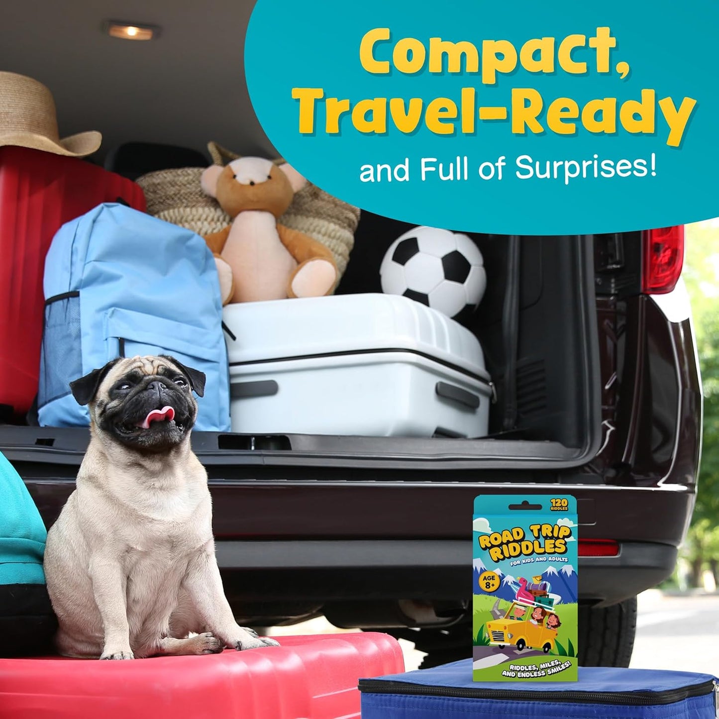 WELL BALANCED 120 Road Trip Riddles - Road Trip Car Game for Kids