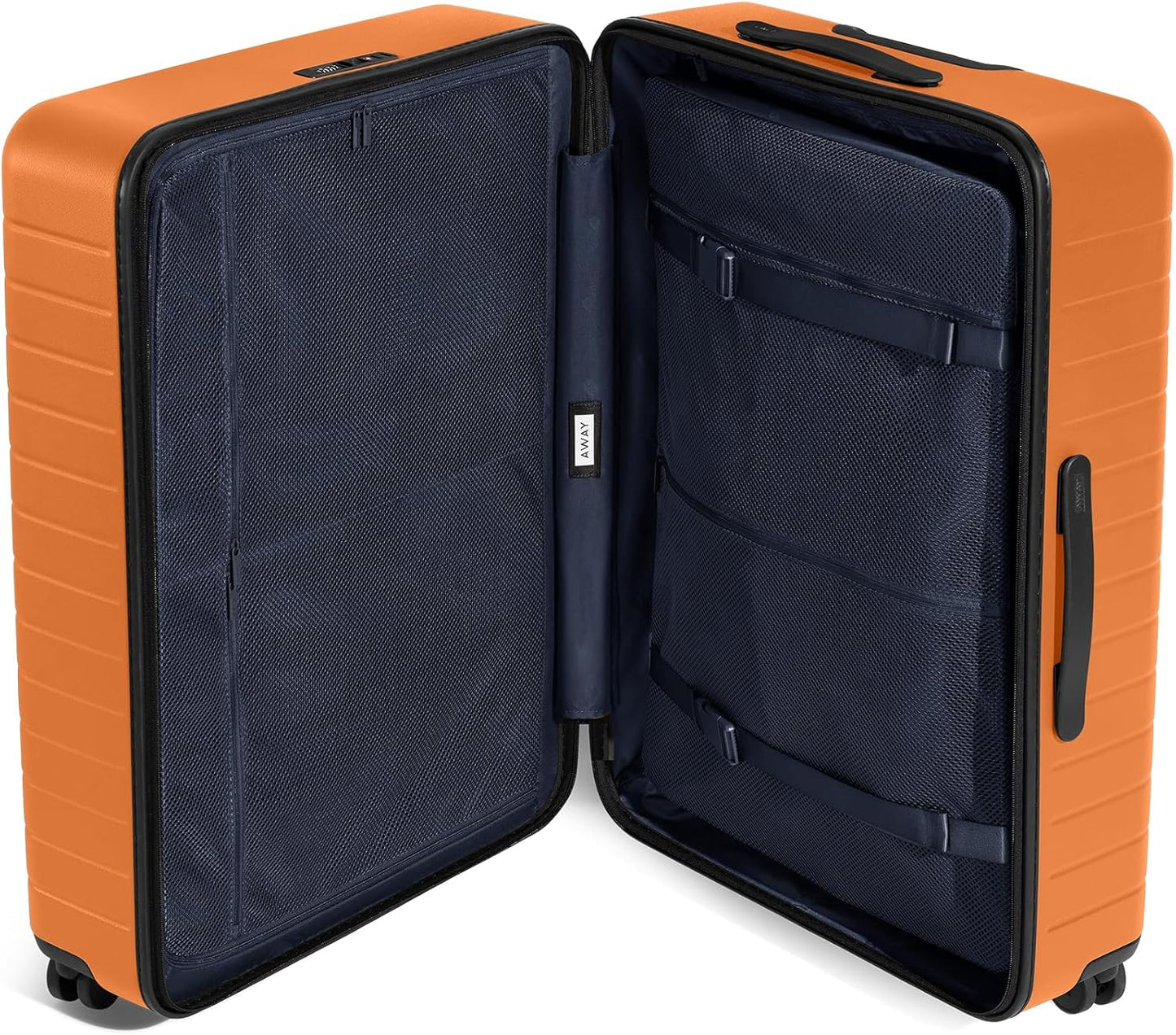 Away Large Checked Luggage, 29 Inch Hardside Suitcase with Spinner Wheels, Lightweight & Durable, TSA Lock, Sorbet Orange