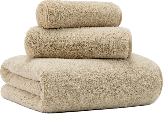New Microfiber Bath Towel Set, 3 Piece, Oversize, Quick Dry, Lint Free, Includes Body, Hand and Face Towels