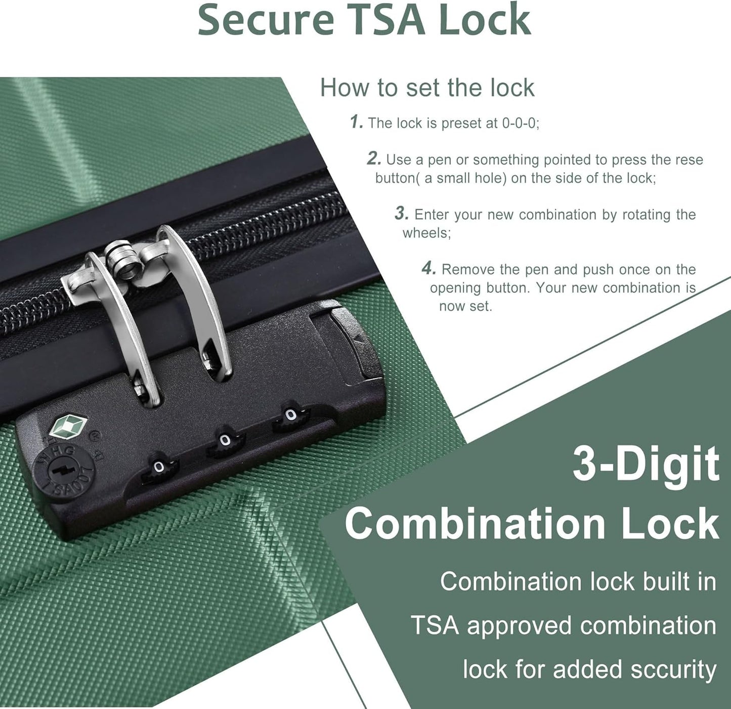 20in Carry On Luggage Hardshell Suitcase with Spinner Wheels Lightweight Lugagge Design Waterproof Durable for Travel (Sky Blue)