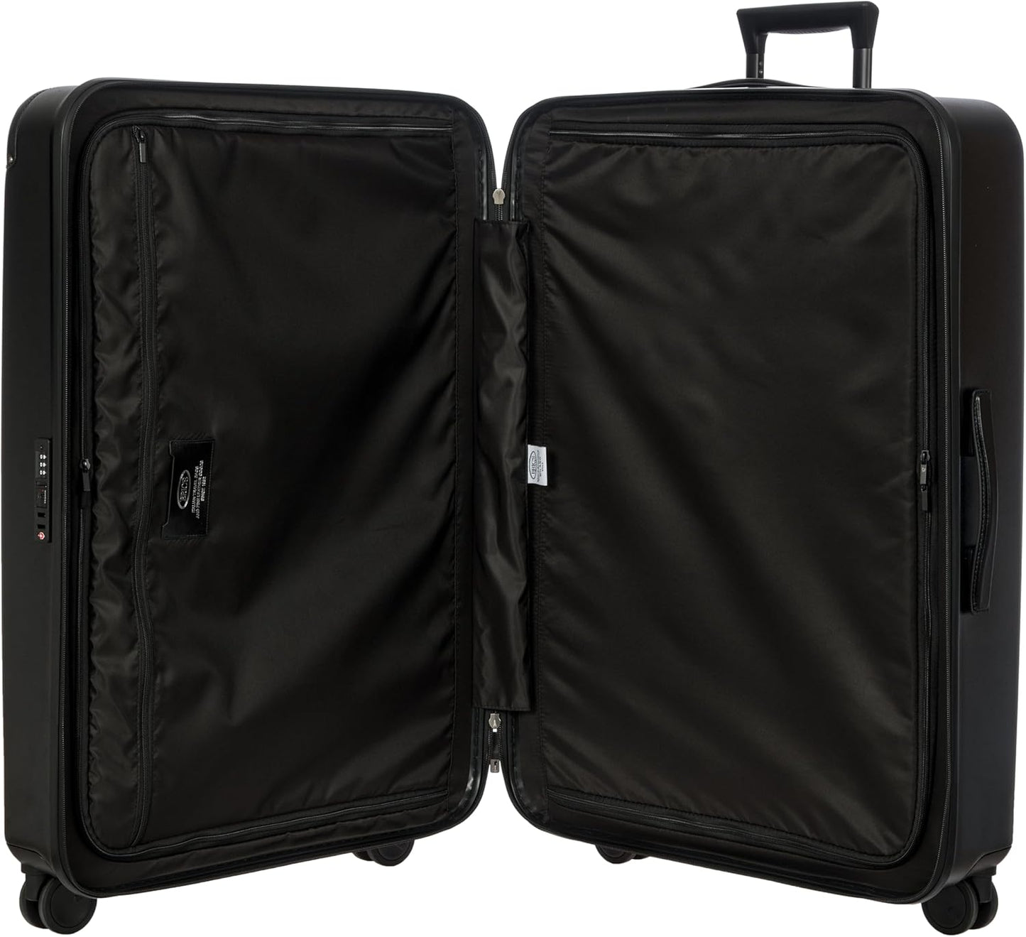 Bric's Amalfi Suitcase, Lightweight Expandable Hard Shell Luggage with Smooth 360° Wheels and TSA Lock 32" - Black