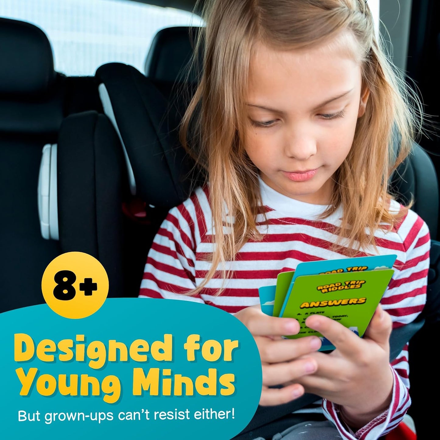 WELL BALANCED 120 Road Trip Riddles - Road Trip Car Game for Kids