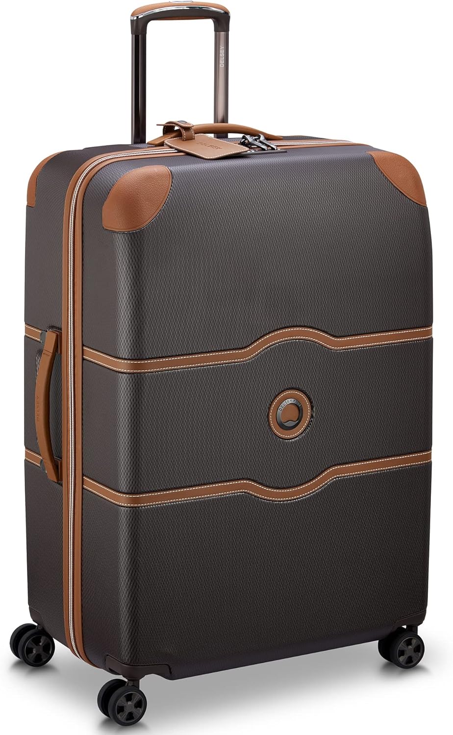DELSEY PARIS Chatelet Air 2.0 Hardside Luggage with Spinner Wheels, Chocolate Brown, 2 Piece Set, (20/28)