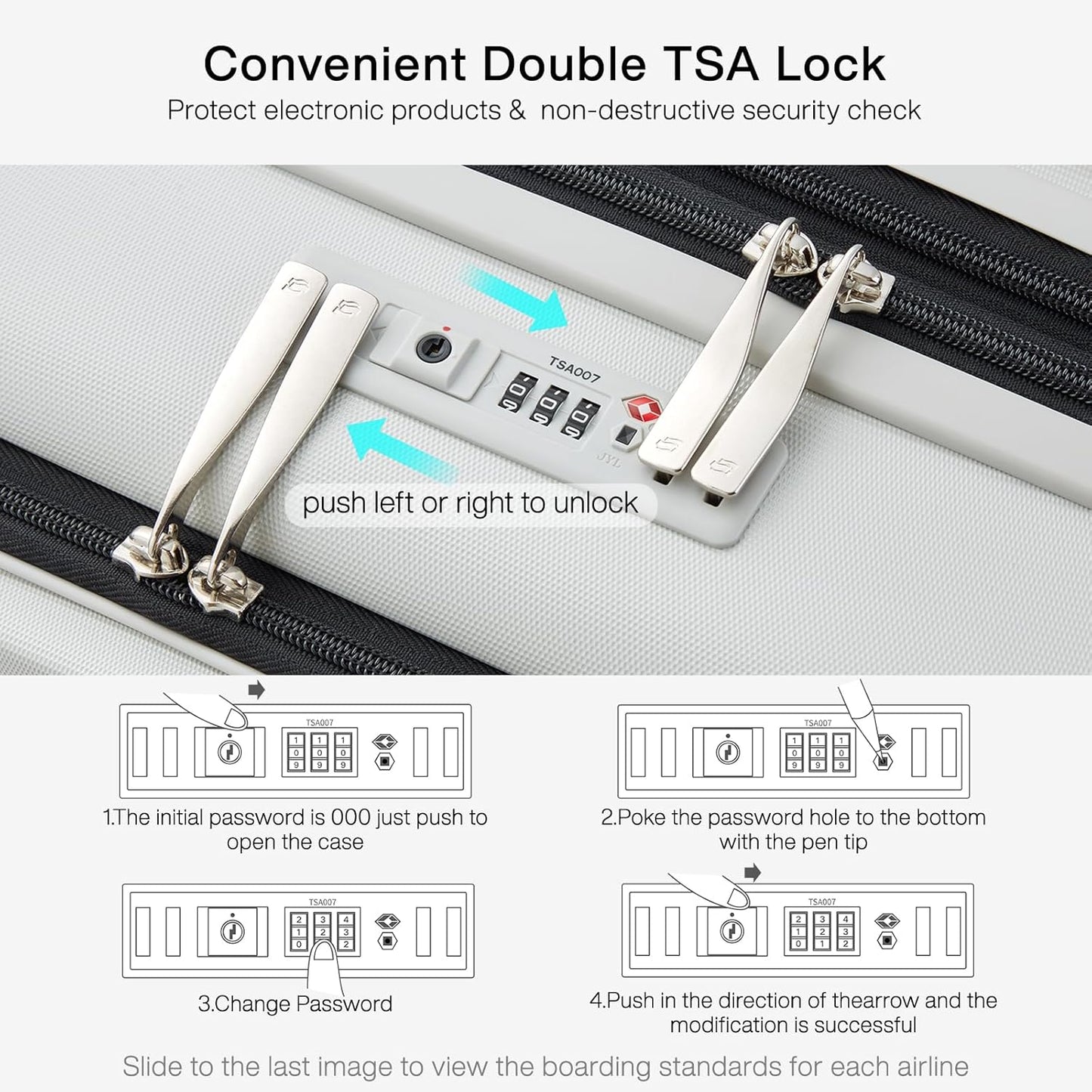 Hanke Grace Expandable Carry On Luggage with Wheels Airline Approved Hard Shell Suitcases with Front Pocket，Top Opening Luggage with TSA Lock for Short Business Travel, Smoke White.