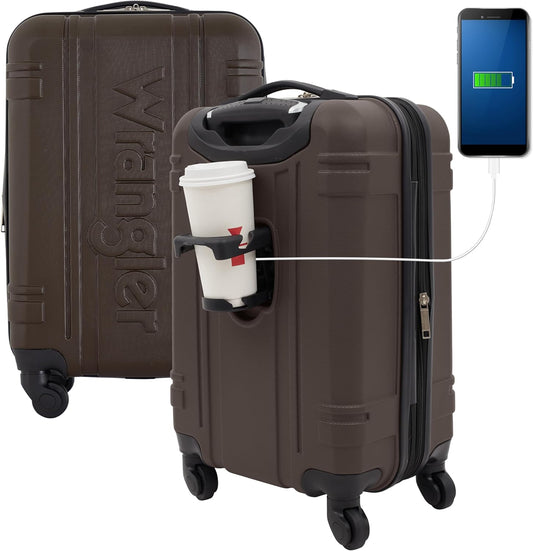Wrangler 20" Astral Hardside Carry-On Luggage, Cedar
