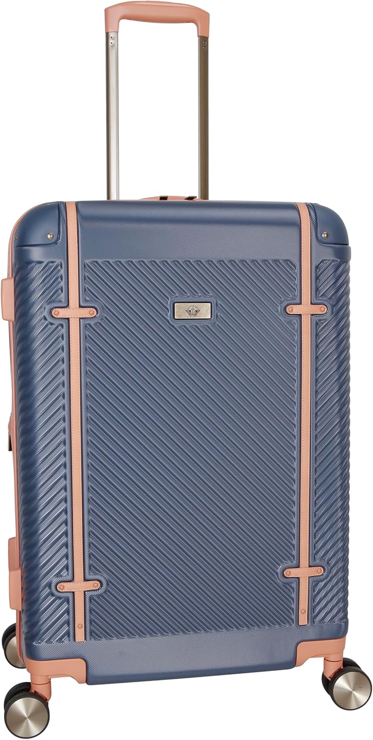 Dockers Spectra Hardside Expandable 8-Wheel Spinner Travel Carry On Luggage, India Ink, 3-Piece Set (20"/24"/28")