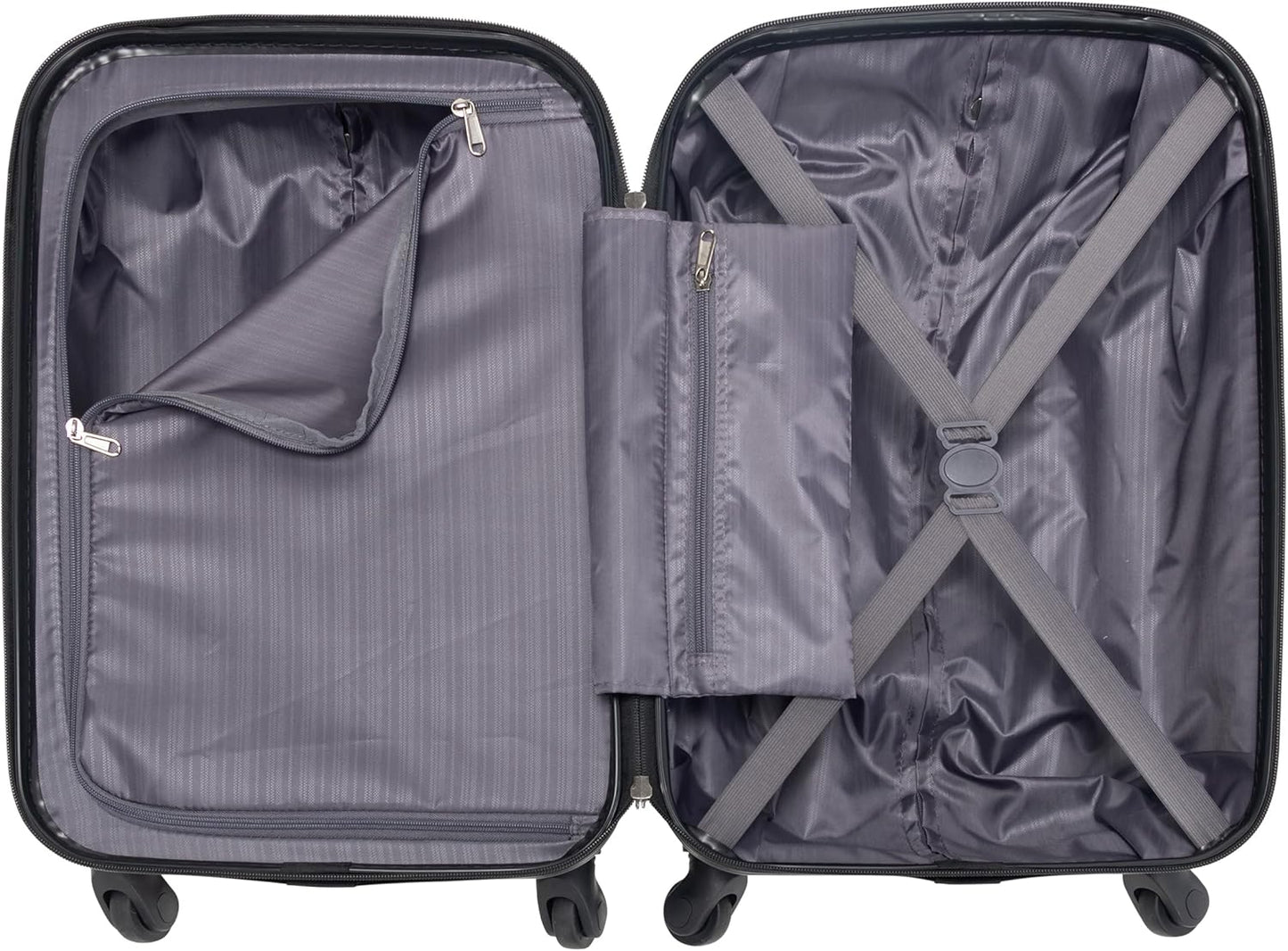 Kenneth Cole REACTION Out of Bounds Lightweight Hardshell 4-Wheel Spinner Luggage, Scarlet Red, 2-Piece Set (20" & 28")
