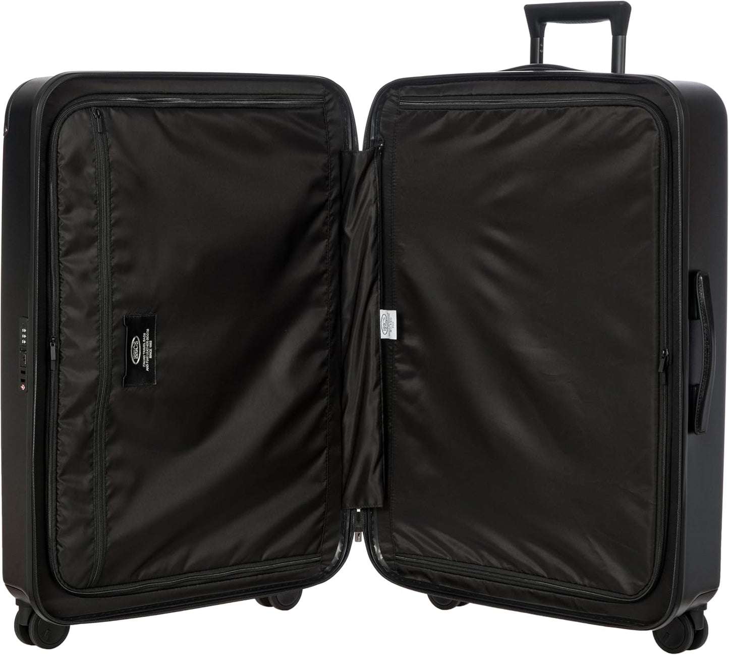 Bric's Amalfi Suitcase, Lightweight Expandable Hard Shell Luggage with Smooth 360° Wheels and TSA Lock 30" - Black