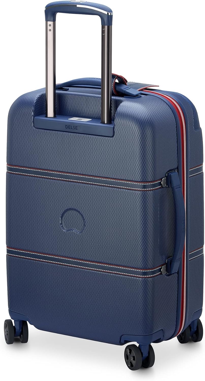 DELSEY PARIS Chatelet Air 2.0 Hardside Luggage with Spinner Wheels, Navy, Carry on 20 Inch