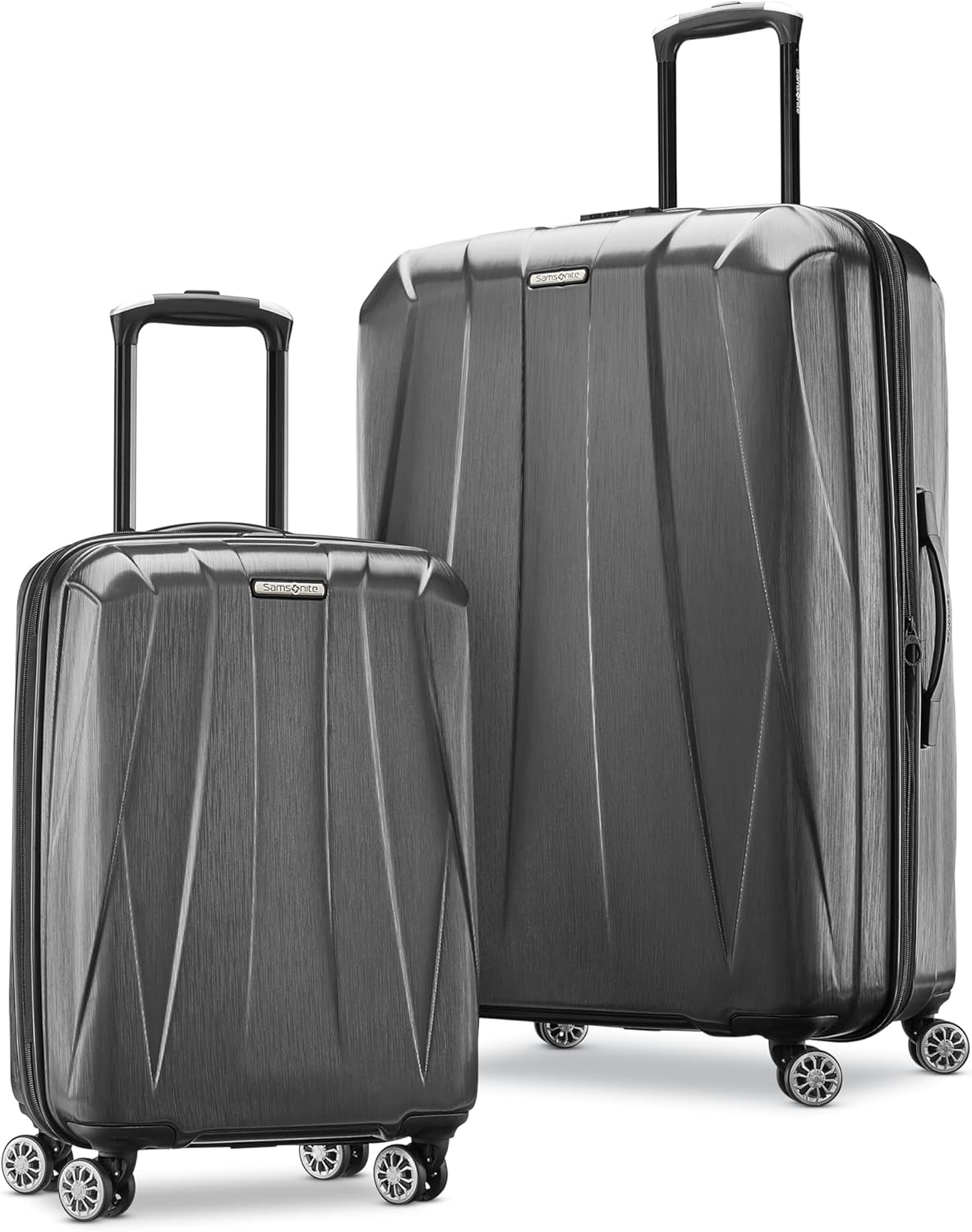 Samsonite Centric 2 Hardside Expandable Luggage with Spinner Wheels, 2-Piece Set (20/24), Black