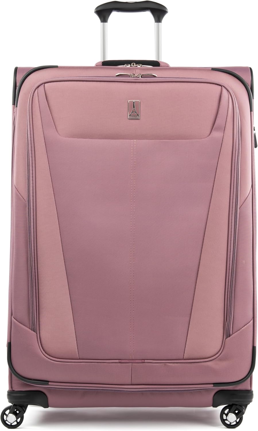 Travelpro Maxlite 5 Softside Expandable Checked Luggage with 4 Spinner Wheels, Lightweight Suitcase, Men and Women, Dusty Rose Pink, Checked Large 29-Inch