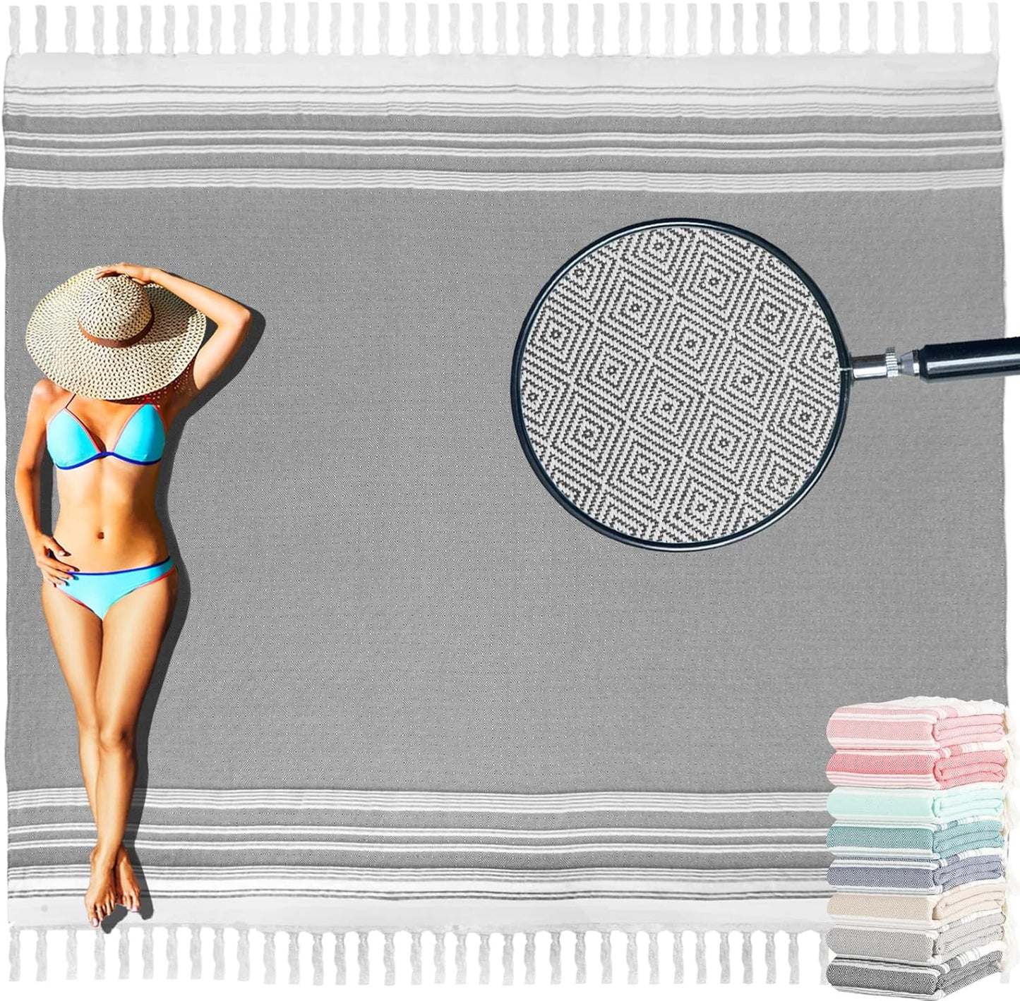 Large Throw Blanket Yoga Blanket Turkish Beach Towel Mens Birthday Gift Idea Dad Father Day Husband Brother Uncle Boyfriend Male Grandpa Him Appreciation Thank You Retirement 60th 50th 40th 30th