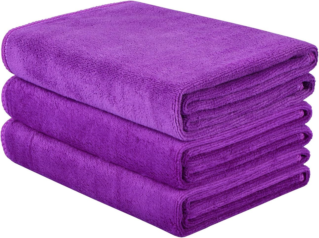 HOPESHINE Gyms Towels for Men & Women Microfiber Exercise Fitness Home Absorbent Sweat Yoga Towels Sports Towels Soft Fast Drying 16inch x32inch 3-Pack