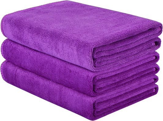 HOPESHINE Gyms Towels for Men & Women Microfiber Exercise Fitness Home Absorbent Sweat Yoga Towels Sports Towels Soft Fast Drying 16inch x32inch 3-Pack