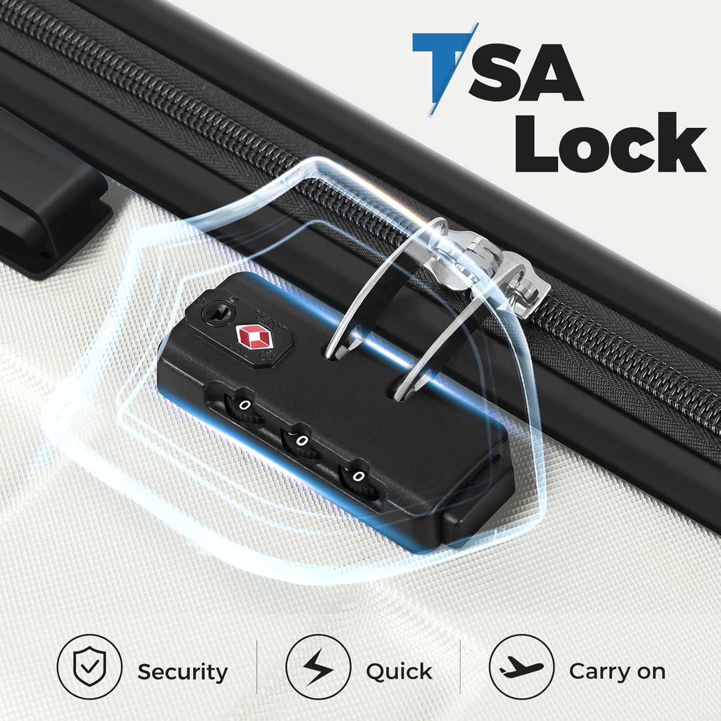 Krute Checked Luggage 24 Inch Suitcases with WheelsLightweight PC ABS TSA Lock Hard Side Travel Suitcase