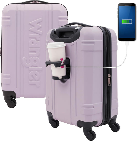 Wrangler 20" Astral Hardside Carry-On Luggage, Lilac