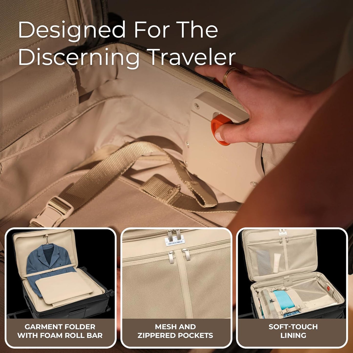 Briggs & Riley 31" Extra Large Expandable Spinner - Checked Luggage for Travel, Suitcases with Wheels, Softside Rolling Bag for Men & Women, Self-Repairing Zipper - Baseline Collection, Black