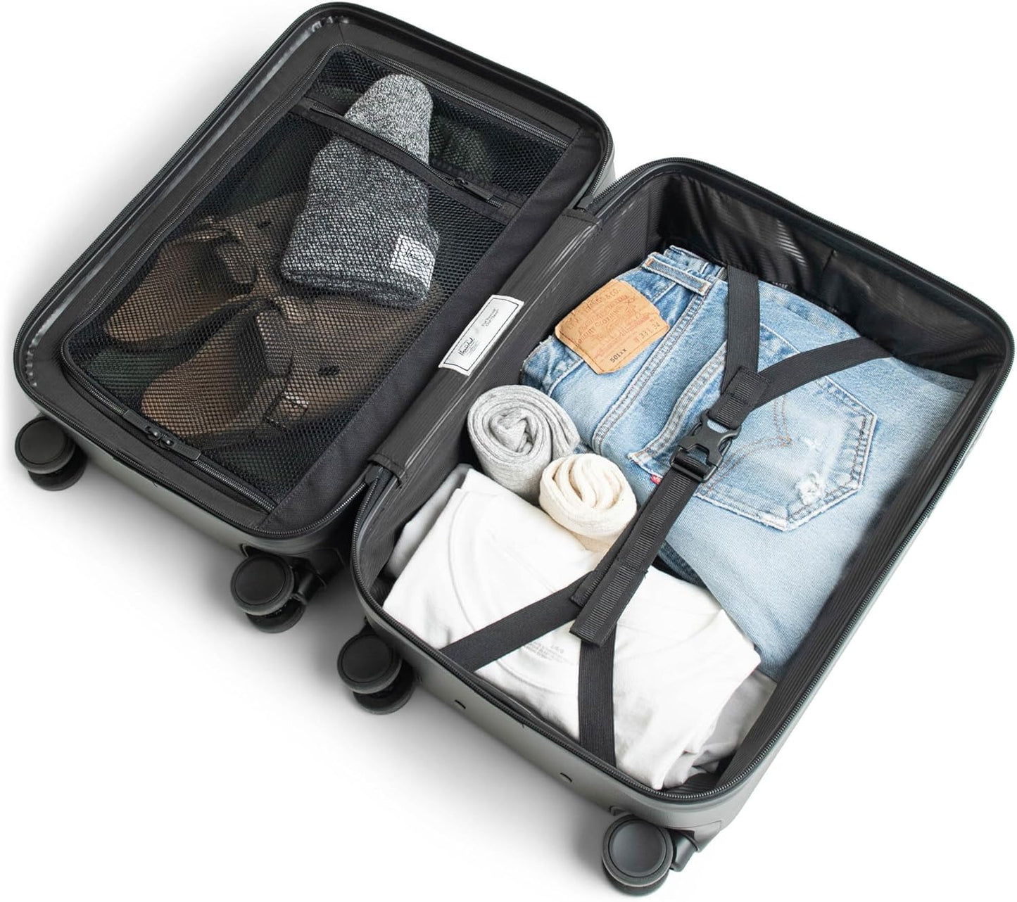 Herschel Supply Co. Unisex Heritage Hardshell Luggage, Ash Rose, Carry on - 19 Inch