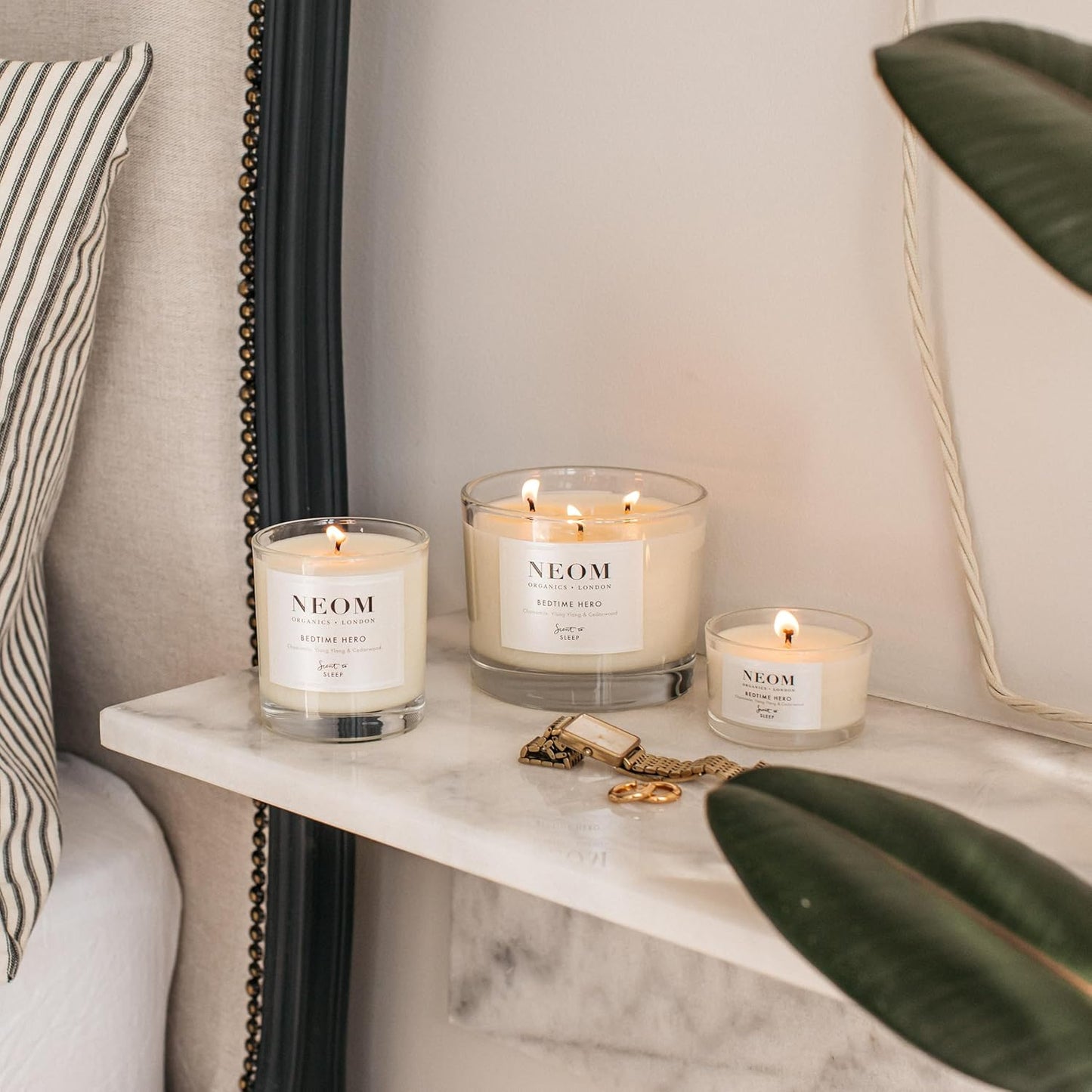 'NEOM- Perfect Night's Sleep Scented Candle, Travel Size | Lavender & Jasmine | Essential Oil Aromatherapy Candle | Scent to Sleep