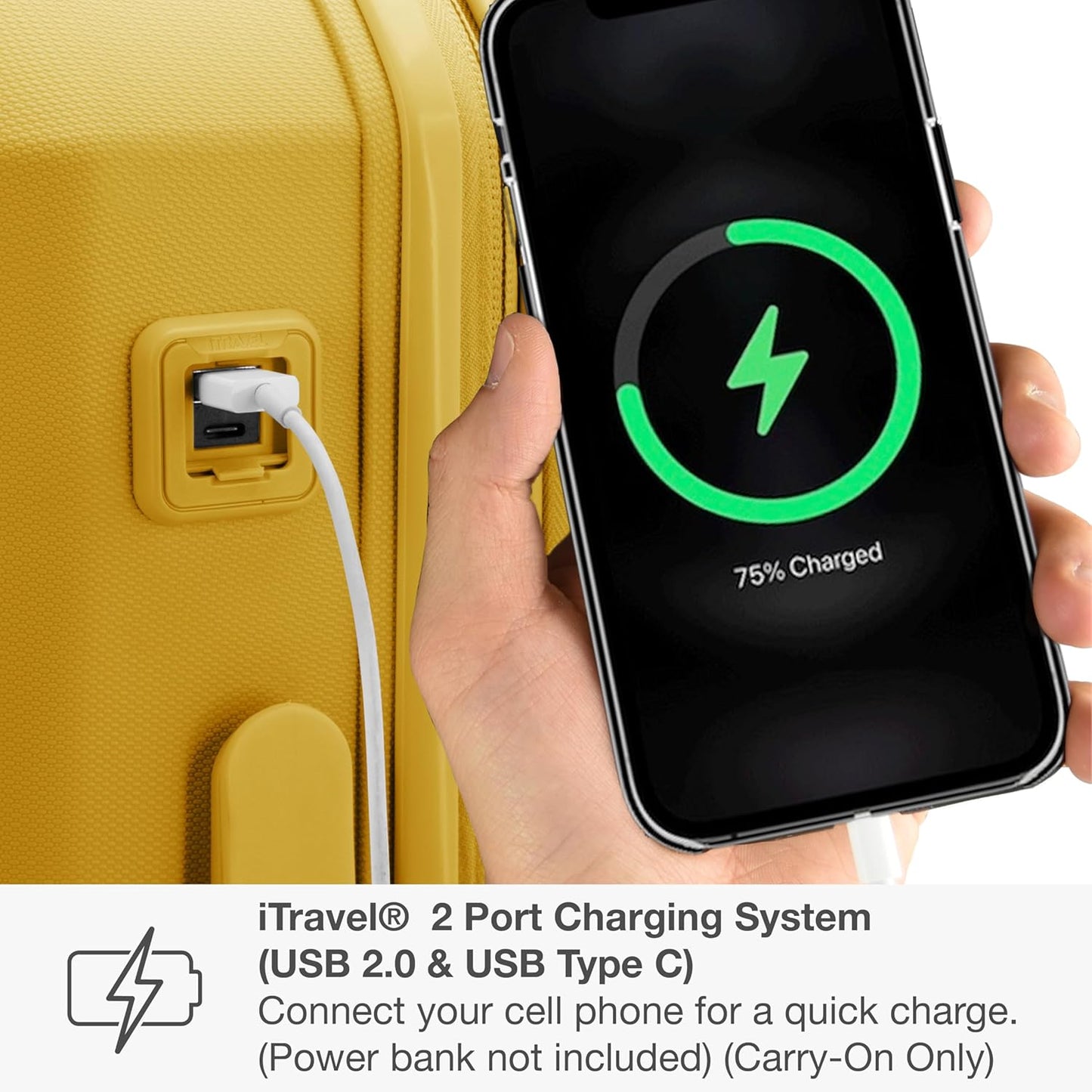 Traveler's Choice Pagosa Indestructible Hardshell Expandable Spinner Luggage, Yellow, 3-Piece Set (22/26/30)