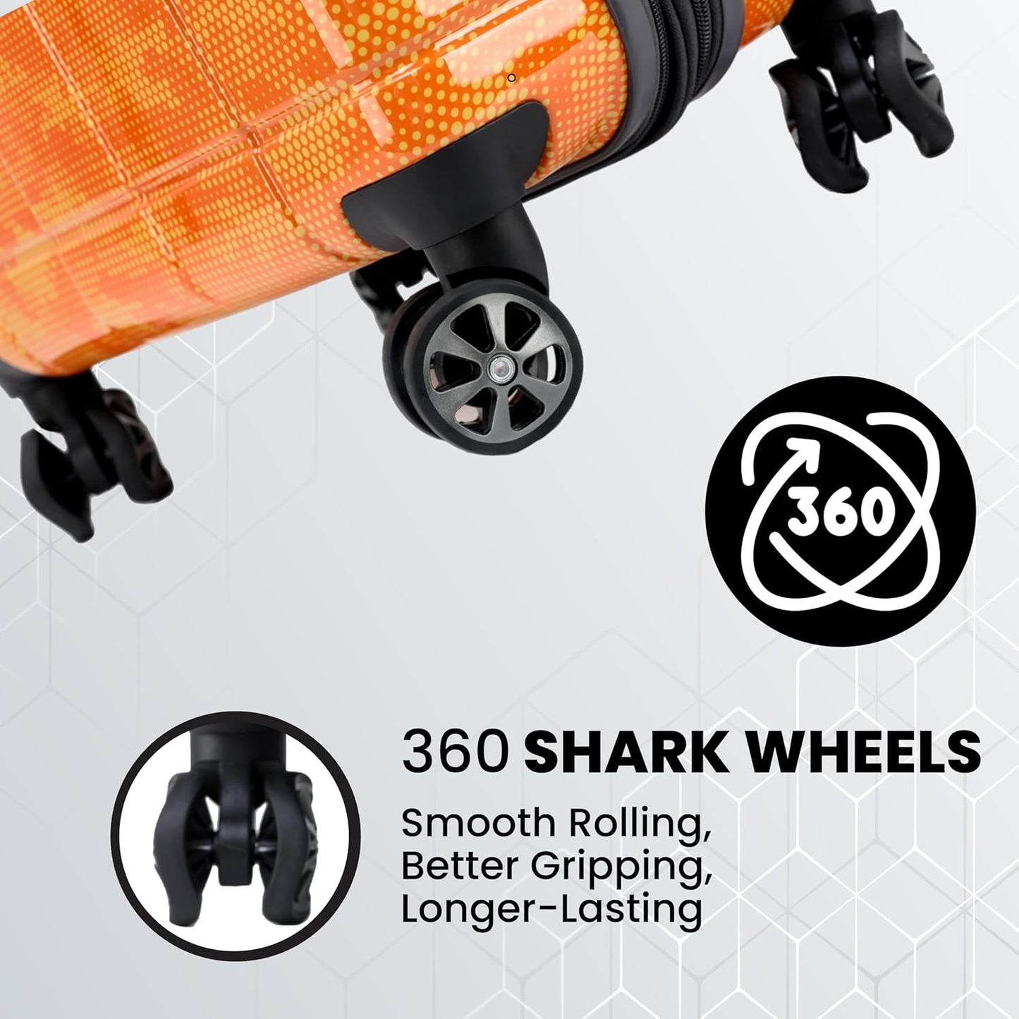 Spyder Matrix 29 Inch Large Luggage Expandable Hardside Upright Suitcase with 360° Spinner Wheels, TSA Approved Lock, Orange