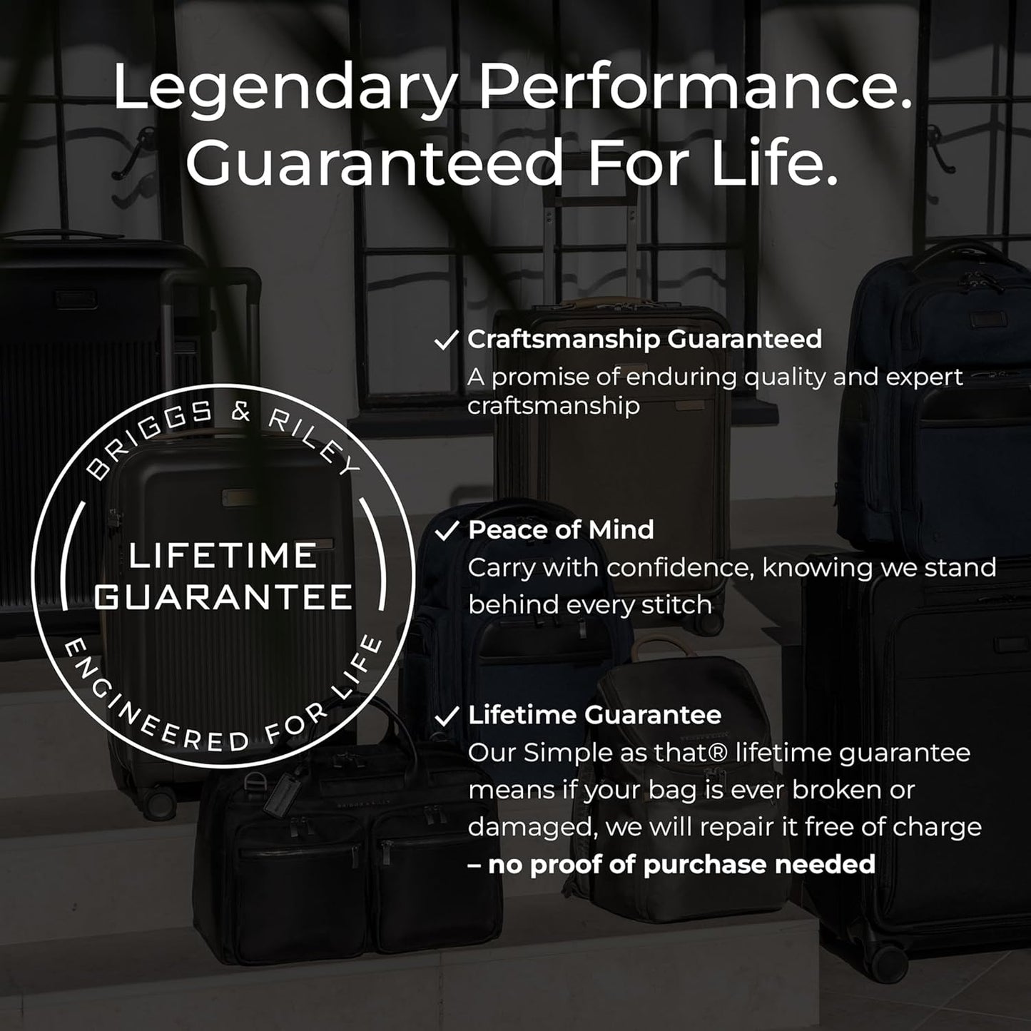 Briggs & Riley Essential 22" Carry On Expandable Spinner - Luggage for Travel, Suitcases with Wheels, Softside Rolling Bag for Men & Women, Self-Repairing Zipper - Baseline Collection, Olive