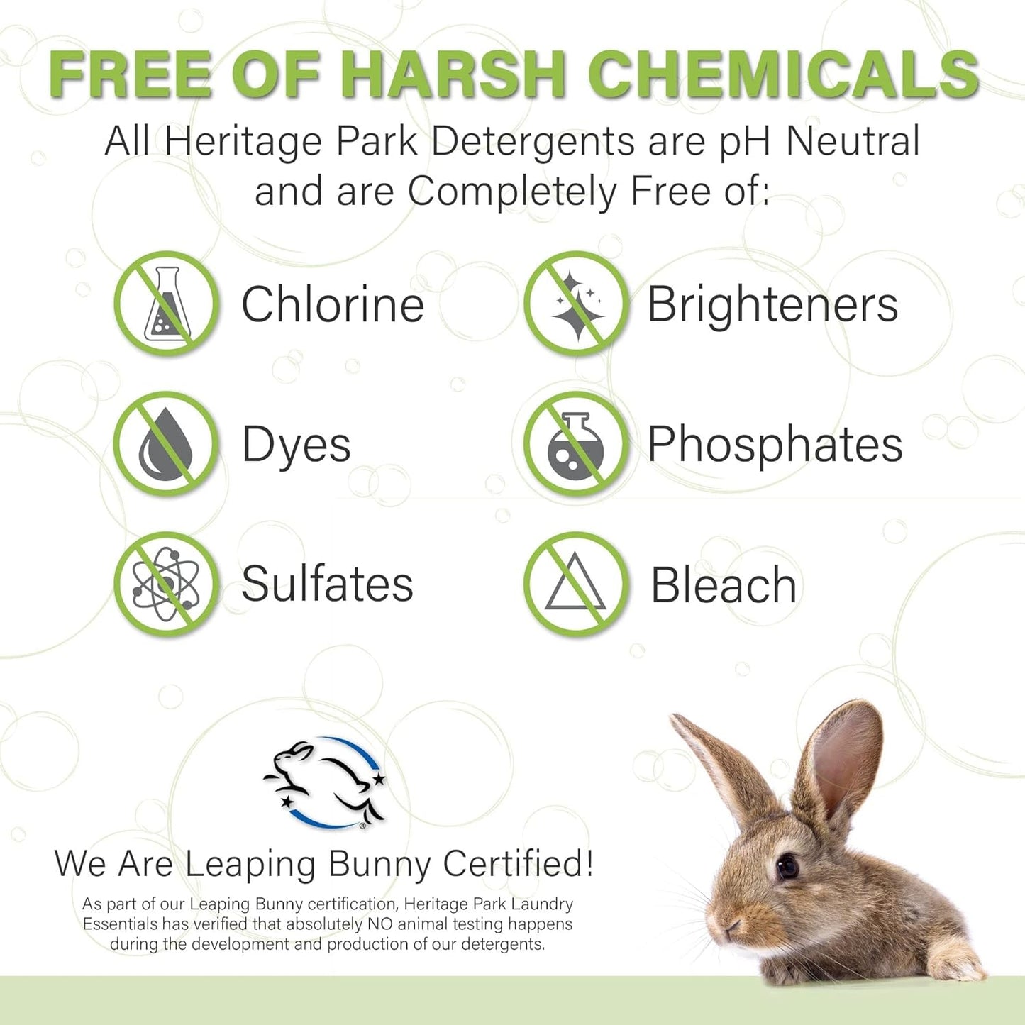 Heritage Park Luxury Laundry Detergent | Dermatologist Tested Plant based Natural & Enzyme Laundry Detergent | Sensitive Skin Friendly - Lavender Mist (4 fl oz Trial Size)