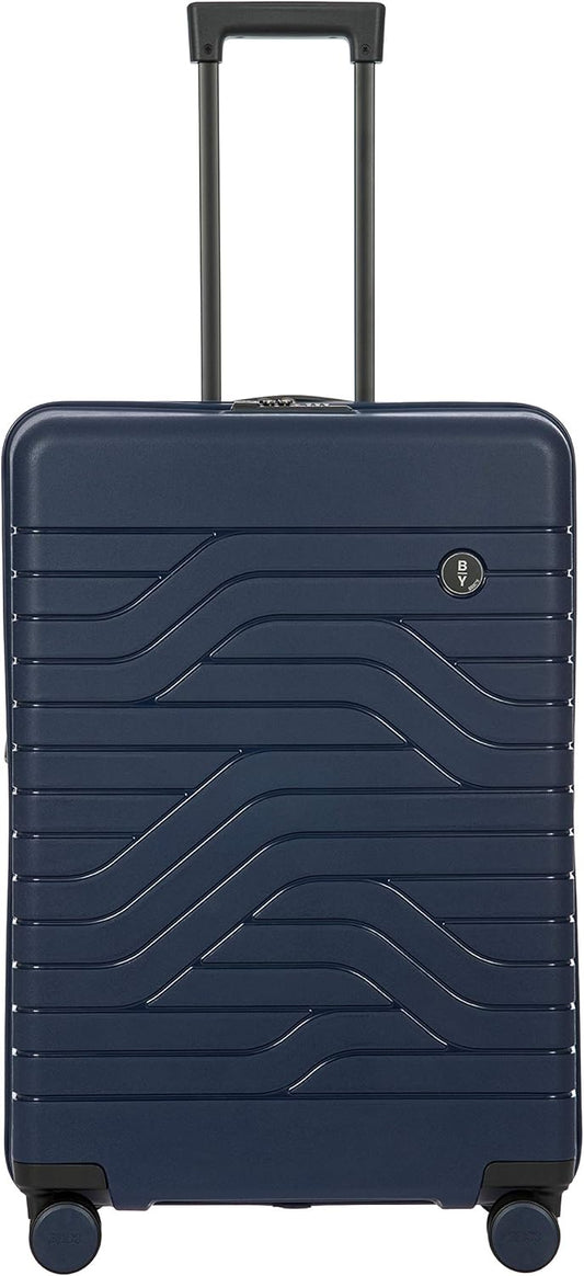 Bric's B|Y Ulisse Spinner Suitcase, Expandable Hard Shell Luggage with TSA Lock and Smooth 360° Wheels 28" – Ocean Blue