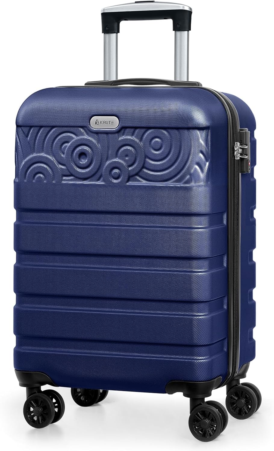 Krute 20 inch Carry On Luggage Airline Approved Suitcase with Spinner Wheels Hard Shell Luggages PC ABS TSA Lock Suitcase