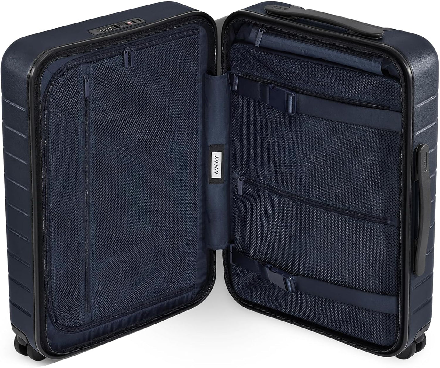 Away Carry-On Luggage, Lightweight Hardside Suitcase with Spinner Wheels, 22 Inch Airline Approved, TSA Lock, Navy Blue