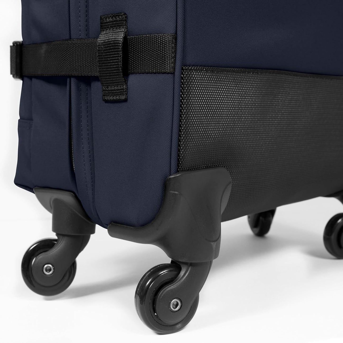EASTPAK Trans4 S – 44L Large Wheeled Luggage with Dual Compartments, TSA Lock, 360° Spinner Wheels, and Diamond-Embossed Handle, Ultra Marine