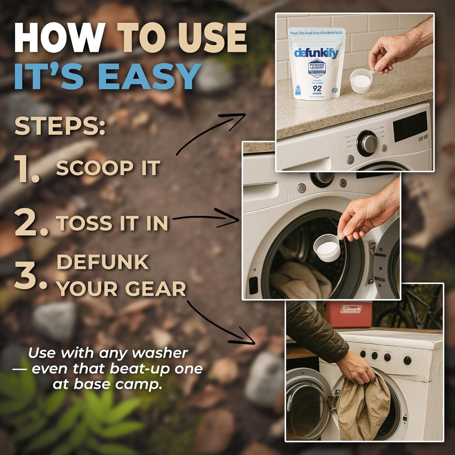 Laundry Detergent Powder, 92 Load. Unscented Laundry Soap Powder Detergent for Sensitive Skin. ProvenSafe™ Laundry Stripper Washing Soda w/Odor & Stain Remover for Activewear & All Fabrics