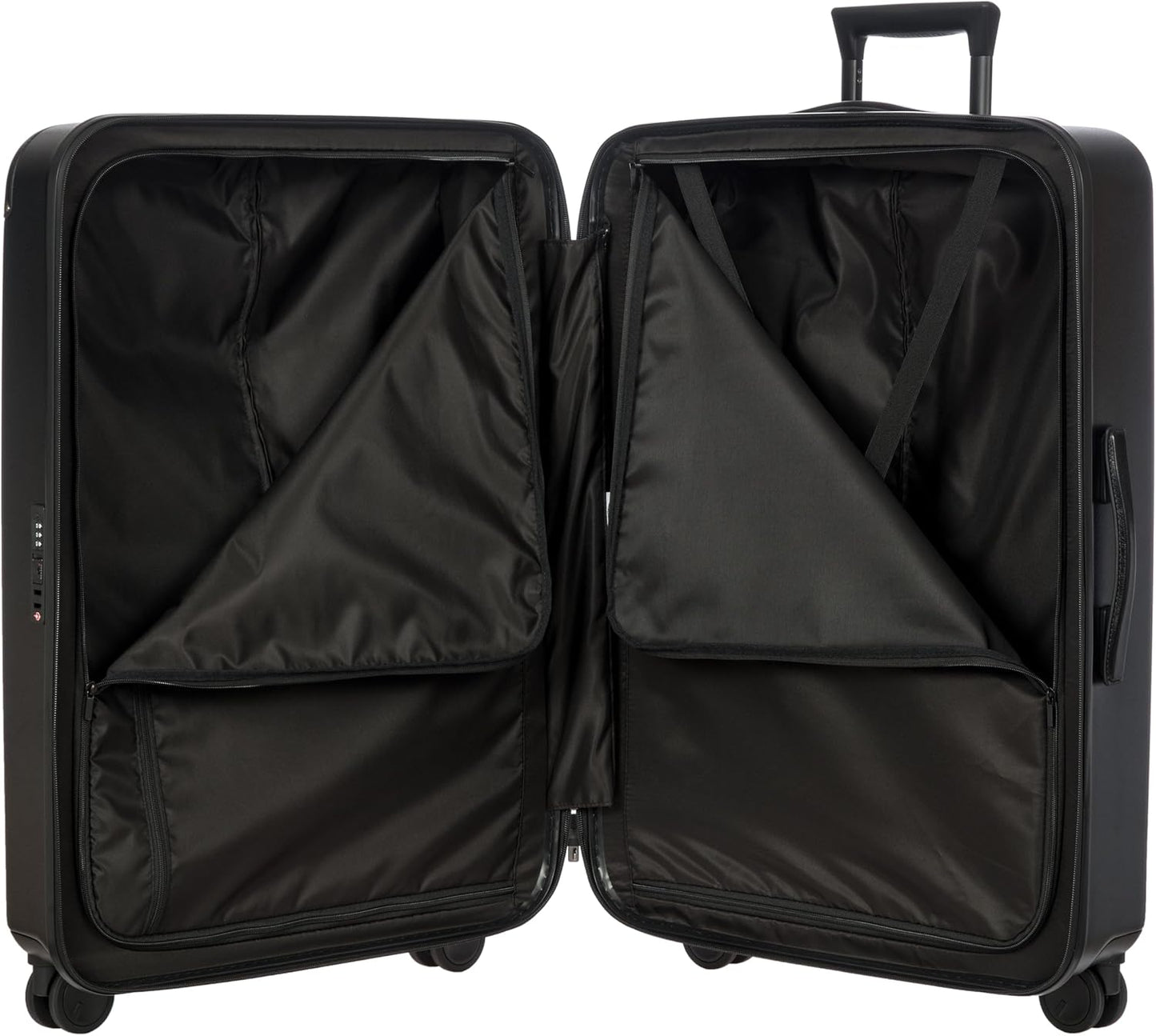 Bric's Amalfi Suitcase, Lightweight Expandable Hard Shell Luggage with Smooth 360° Wheels and TSA Lock 30" - Black
