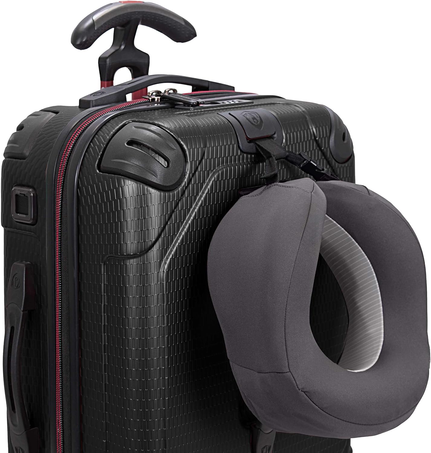 Traveler's Choice Maxporter II 22" Hardside Polycarbonate Spinner Carry-On Luggage, USB Port, TSA Lock, Black