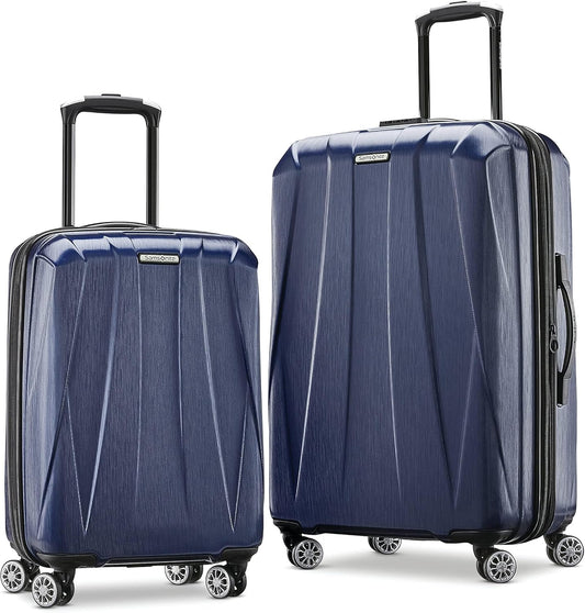 Samsonite Centric 2 Hardside Expandable Luggage with Spinners | True Navy | 2PC SET (Carry-on/Medium)
