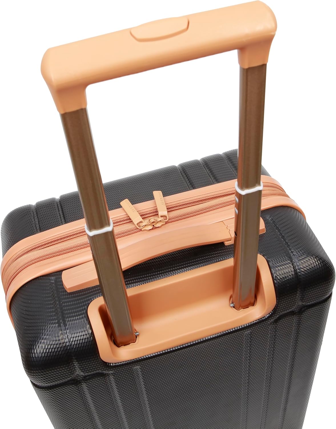 Dockers Hooper Hardside Expandable 8-Wheel Spinner Travel Checked Luggage, Black, 20-Inch Carry On