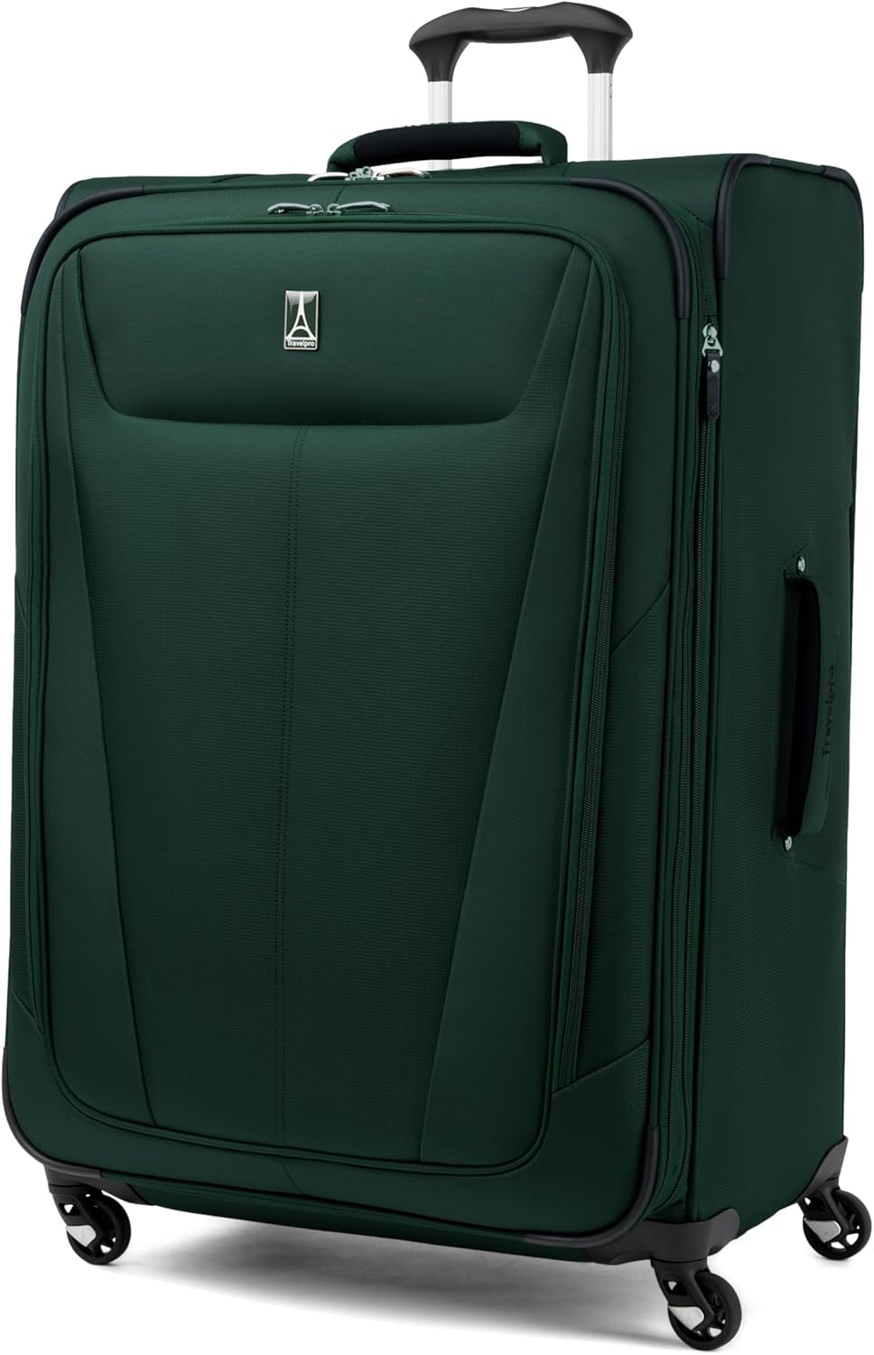 Travelpro Maxlite 5 Softside Expandable Luggage with 4 Spinner Wheels, Lightweight Suitcase, Men and Women, Forest Green, Checked-Large 29-Inch
