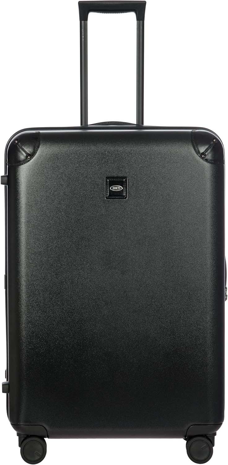 Bric's Amalfi Suitcase, Lightweight Expandable Hard Shell Luggage with Smooth 360° Wheels and TSA Lock 30" - Black