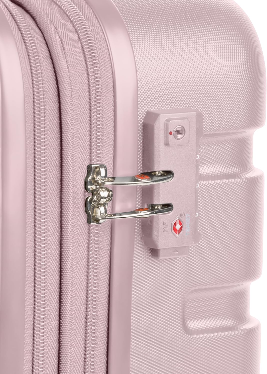 SwissGear 7366 Hardside Expandable Luggage with Spinner Wheels, Pink, Checked-Medium 23-Inch