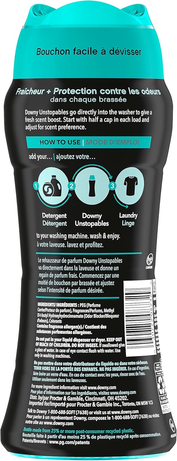 Downy Unstopables Fresh Scent Booster Beads | In-Wash | 13.4 oz, Pack of 4