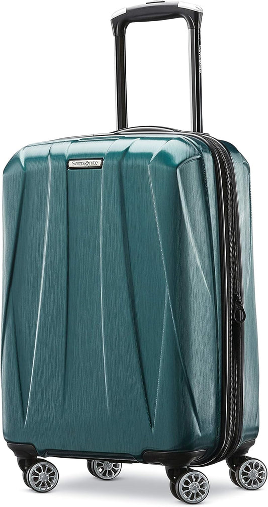 Samsonite Centric 2 Hardside Expandable Luggage with Spinner Wheels, Emerald Green, Carry-On 20-Inch