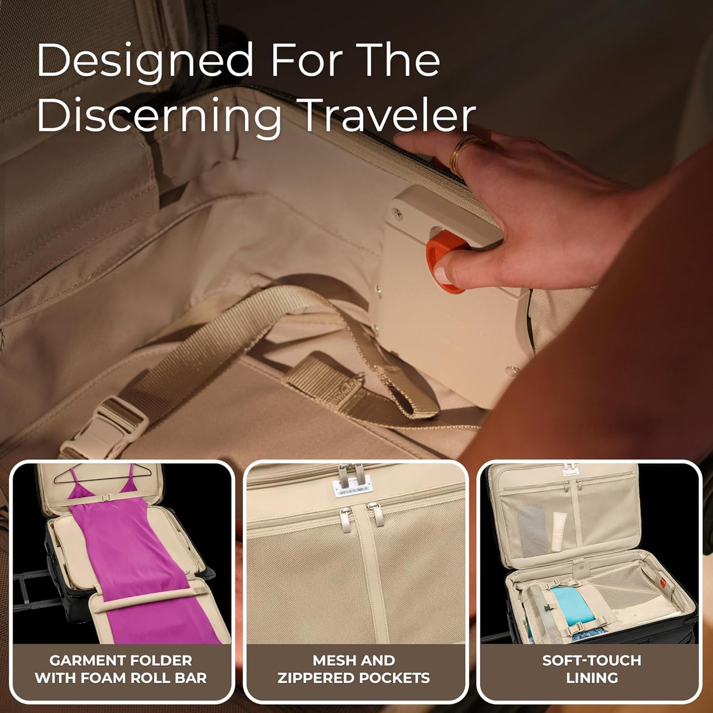 Briggs & Riley Global 2-Wheel Expandable Carry On - Luggage for International Travel, Suitcases with Wheels, Softside Rolling Bag for Men & Women, Self-Repairing Zipper - Baseline Collection, Black