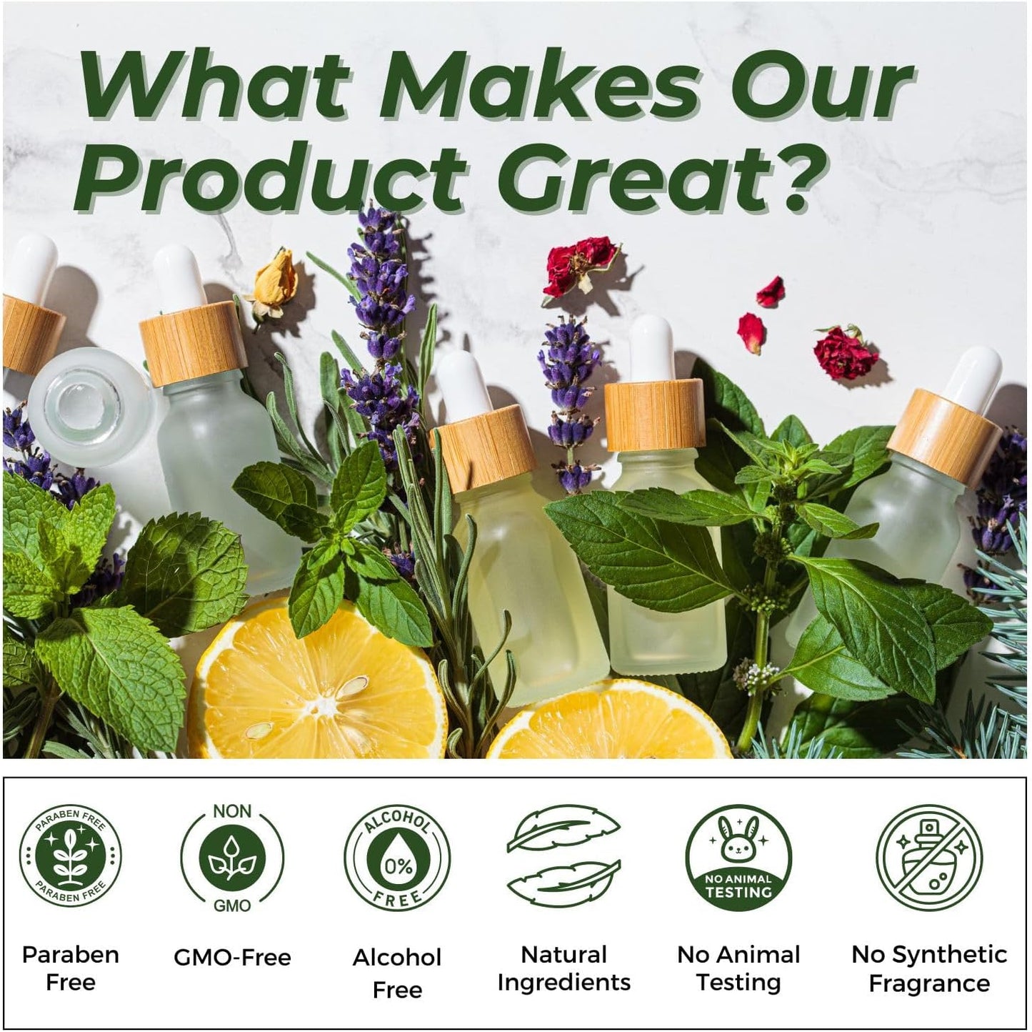 Essential Oils Set (Eucalyptus, Lavender, Lemongrass, Peppermint, Tea Tree, Orange) for Diffuser, Topical Skin, Body, Natural Home Fragrance Gift for Women & Men