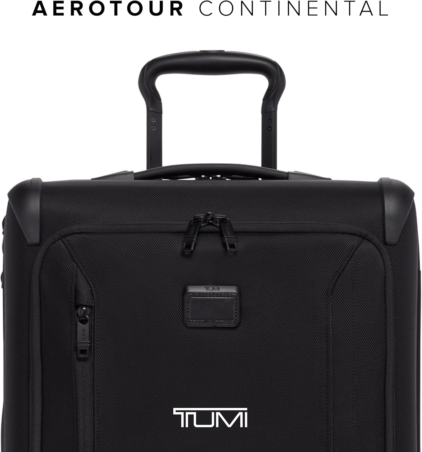 TUMI - Aerotour 4 Wheel Expandable Luggage - Men's and Women's Lightweight Business and Leisure Travel Suitcase - 21.75" Continental Expandable Carry-On, Black