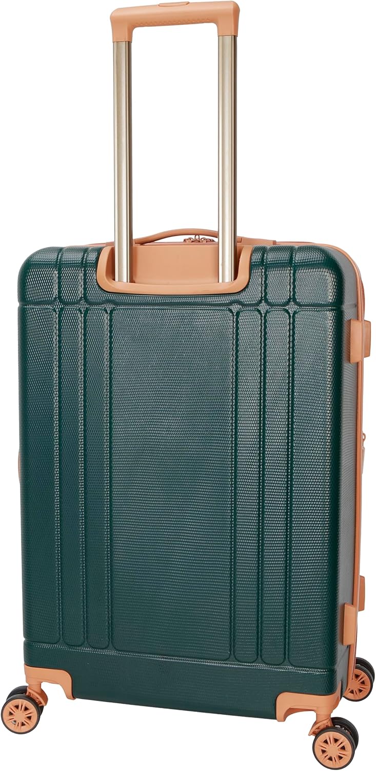 Dockers Hooper Hardside Expandable 8-Wheel Spinner Travel Luggage, Ponderosa Pine, 24-Inch Checked