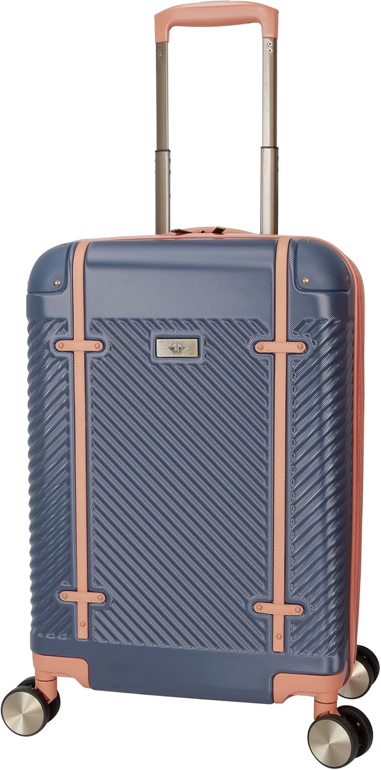 Dockers Spectra Hardside Expandable 8-Wheel Spinner Travel Luggage, India Ink, 20-Inch Carry On