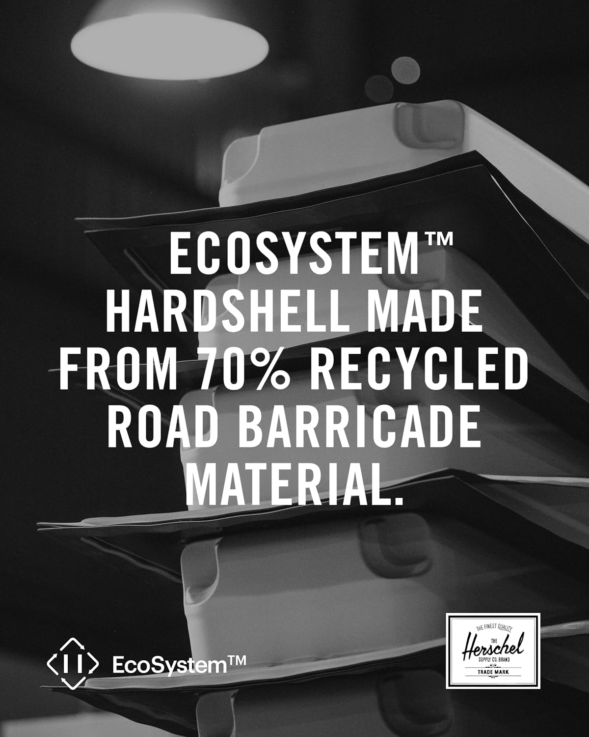 Herschel Supply Co. Heritage Hardshell Luggage, Gargoyle (Limited Edition), Carry-On 21-Inch