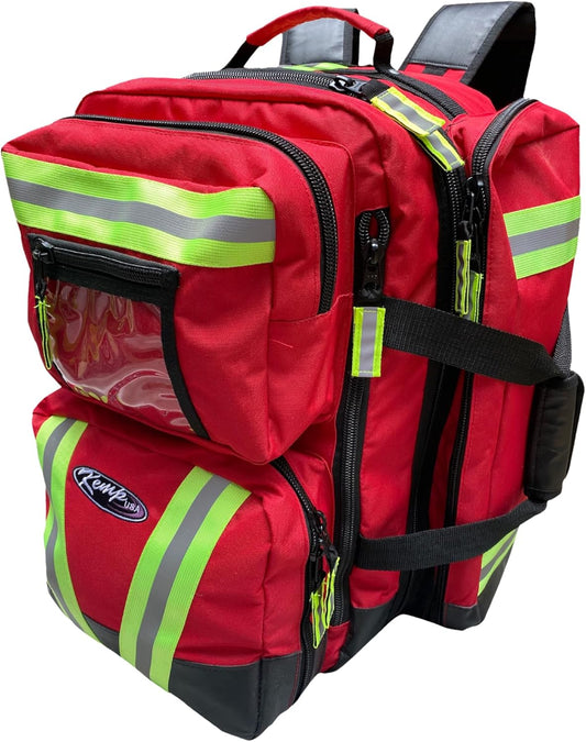 Kemp USA Ultimate EMS Backpack - EMT Bag | Emergency Backpack with a strap for D Oxygen Cylinder | Medical Backpack for Search and Rescue Tools | Large Medic Bag for EMT Kit | 8 Lbs.