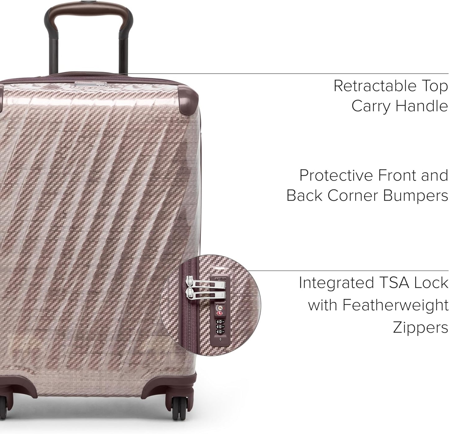Tumi 19 Degree Lite International Carry-On, Blush, One Size